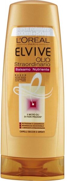 Antica Farmacia Orlandi L'Oreal Elvive Balsamo Nutriente 250ml.Olio Straordinario Capelli Secchi O Spenti