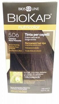 Bios Line Biokap Nutricolor 5,06 Castano Noce Moscata Tinta Tubo + Flacone