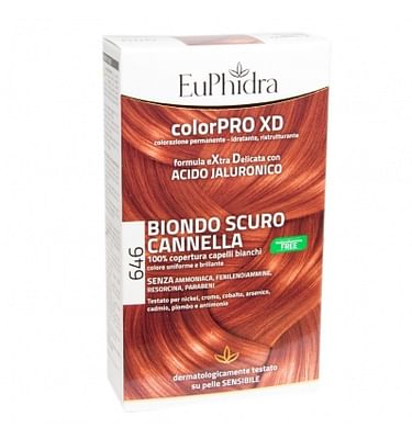 Zeta Farmaceutici Spa Euphidra Colorpro Gel Colorante Capelli Xd 646 Cannella 50 Ml In Flacone + Attivante + Balsamo + Guanti