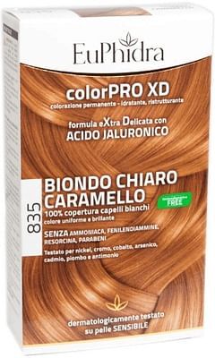 Zeta Farmaceutici Spa Euphidra Colorpro Gel Colorante Capelli Xd 835 Avana 50 Ml In Flacone + Attivante + Balsamo + Guanti