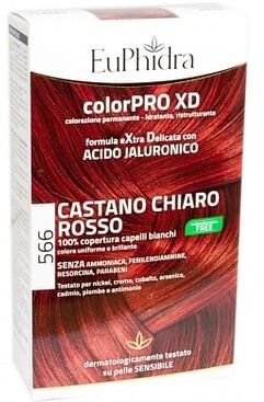 Zeta Farmaceutici Spa Euphidra Colorpro Gel Colorante Capelli Xd 566 Sangria 50 Ml In Flacone + Attivante + Balsamo + Guanti