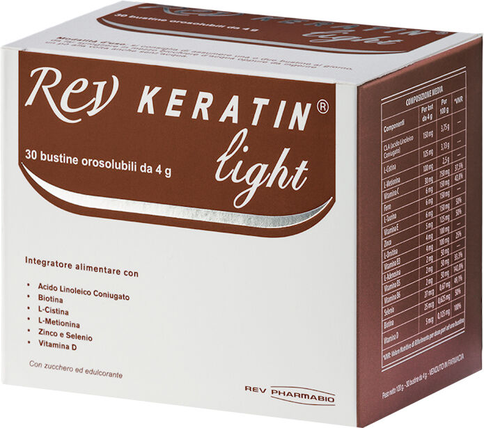 Rev Pharmabio Srl Rev Keratin Light 30 Bust.