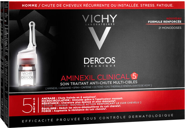 Vichy Dercos Aminexil Uomo 21 Flaconi 6ml