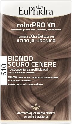 Zeta Farmaceutici Spa Euph Colorpro Xd610 Biondo Scuro Cenere- In Omaggio Balsamo Colorpro Da 80ml