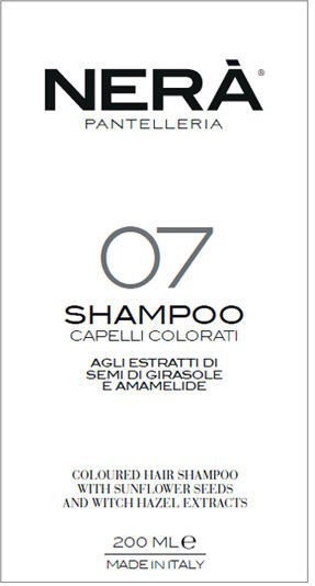 Azienda Agr. Zighidi Srl Nera' 07 Shampoo Capelli Colorati Estratti Girasole E Amamelide 200 Ml