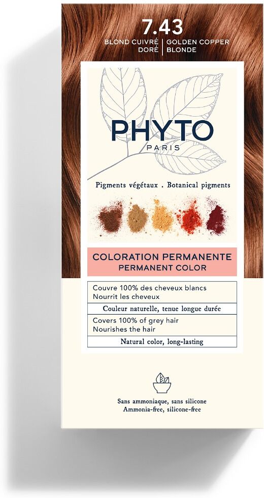 Phyto color 7.43 Biondo Ramato Dorato Colorazione Permanente Senza Ammoniac