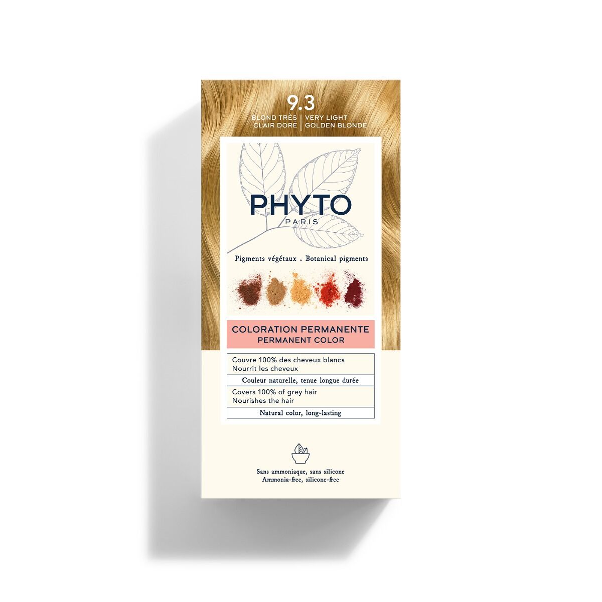 Phyto color 9.3 Biondo Chiarissimo Dorato Colorazione Permanente senza Ammo