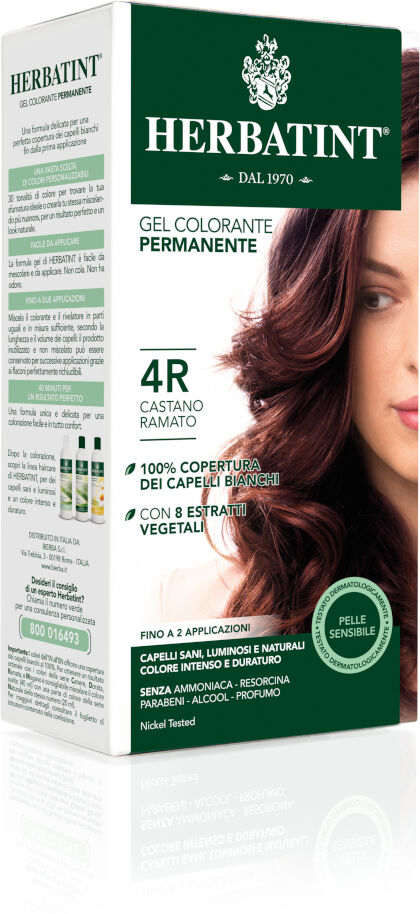 Herbatint Gel Permanente 4R Castano Ramato 150 ml