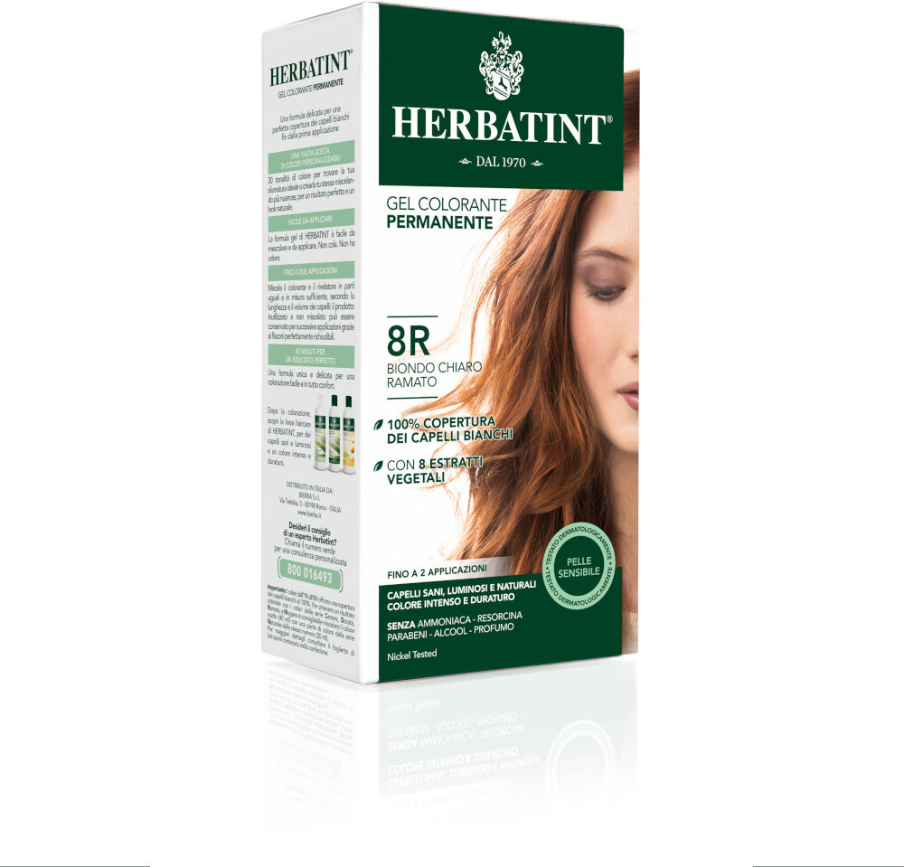 Herbatint Gel Permanente 8R Biondo Chiaro Ramato 150 ml