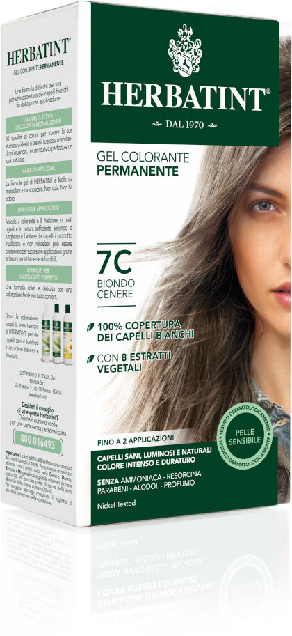 Herbatint Gel Permanente 7C Biondo Cenere 150 ml