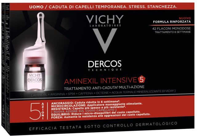 Vichy Dercos Aminexil Intensive 5 Uomo 12 Fiale