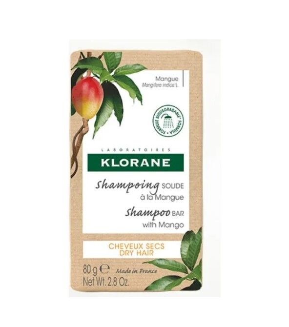 Klorane Shampoo Solido al Mango 80 g