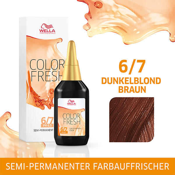 Wella Color Fresh pH 6.5 - Acid 6/7 Marrone biondo scuro, 75 ml