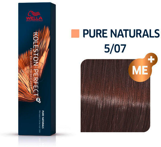 Wella Koleston Perfect ME+ Pure Naturals 5/07 Marrone chiaro Marrone naturale, 60 ml