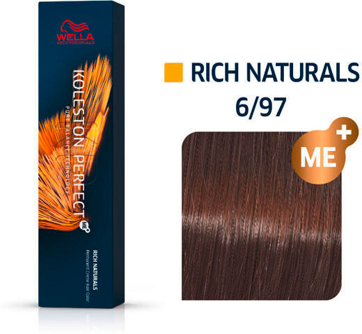 Wella Koleston Perfect Rich Naturals 6/97 Biondo Scuro Cendré Brown, 60 ml