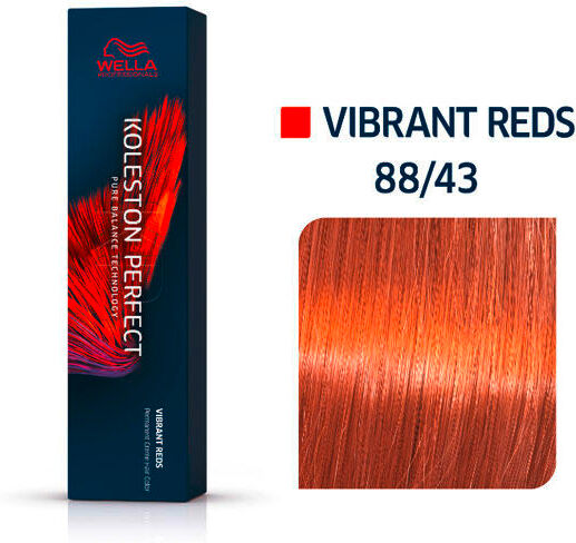 Wella Koleston Perfect Vibrant Reds 88/43 Biondo Chiaro Oro Rosso Intenso, 60 ml