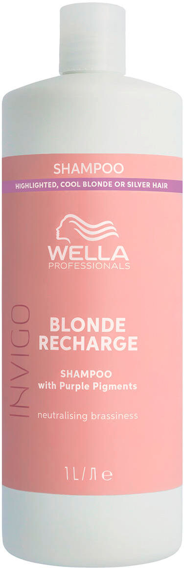 Wella Invigo Blonde Recharge Shampoo 1 Liter