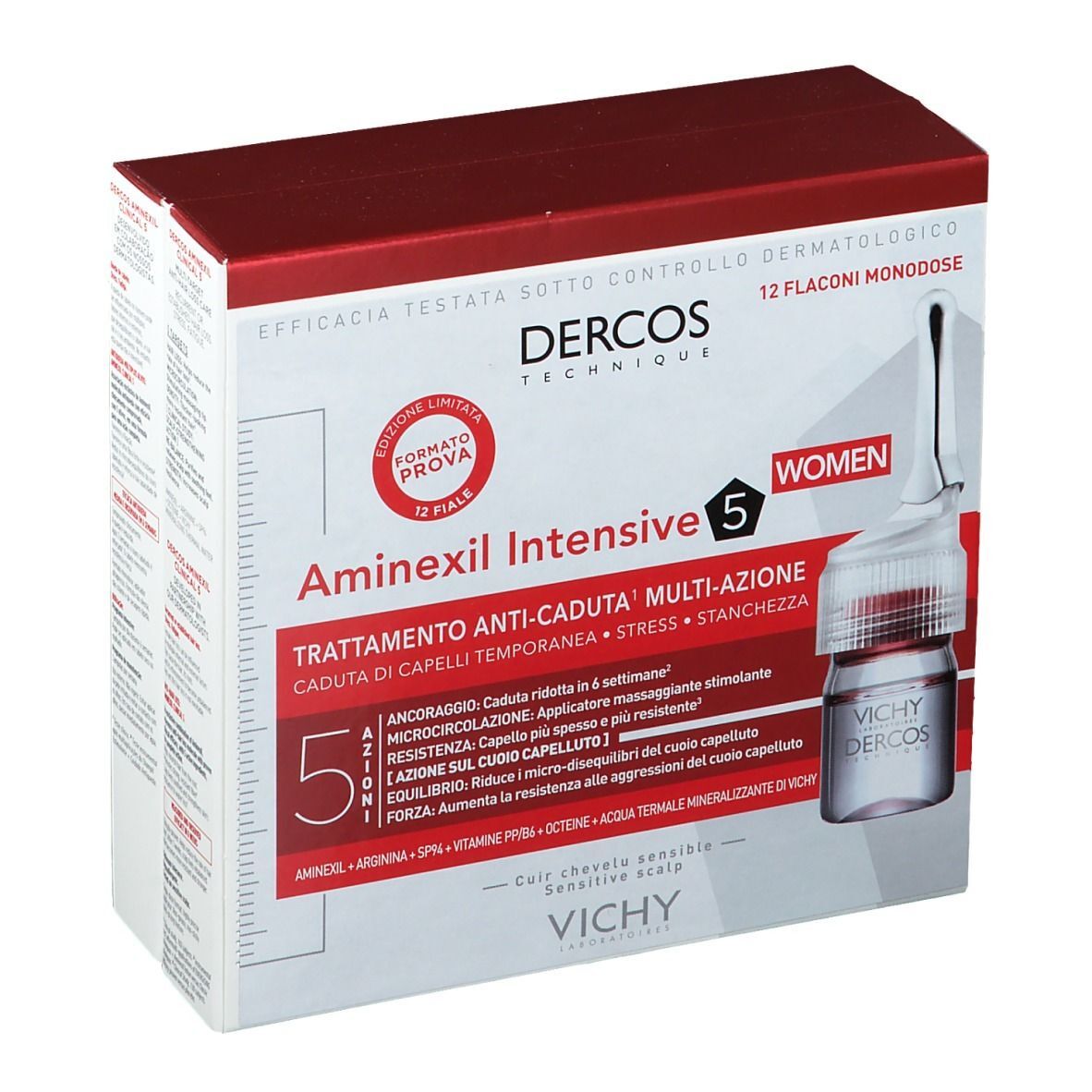 Vichy Dercos Aminexil Intensive 5 Trattamento Anti-Caduta Donna  12X6