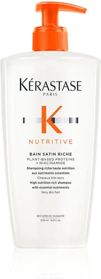 Kerastase Nutritive Bain Satin Riche shampoo capelli secchi medi e grossi, 500ml