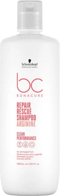 Schwarzkopf Repair Rescue Shampoo Capelli Danneggiati, 1000ml