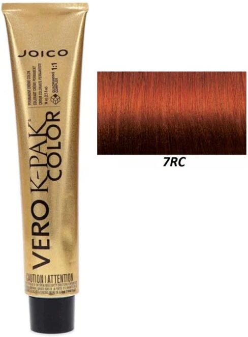 Joico Vero K Pak Color colore permanente capelli 74ml, 7RC Bright Red Copper