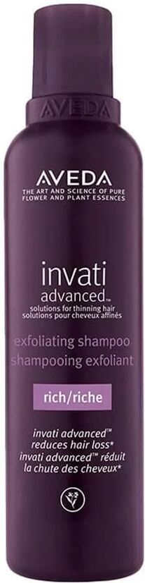 Aveda Invati Advanced Exfoliating Shampoo Rich Anticaduta Capelli Medio Grossi 200ml