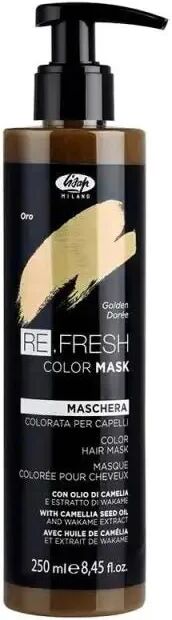 Lisap Refresh Maschera Colorata Capelli 250ml, Oro Golden