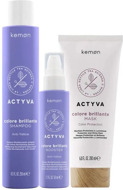 Kemon Actyva Colore Brillante Kit Antigiallo Capelli