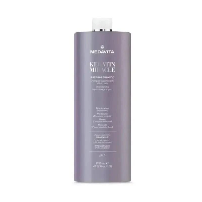 Medavita Keratin Miracle Sleek Hair Shampoo lisciante, 1250ml