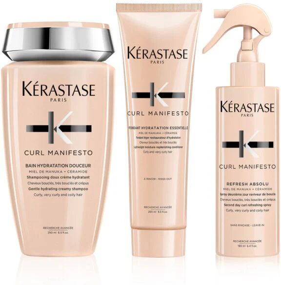 Kerastase Curl Manifesto Kit Shampoo Balsamo e Spray