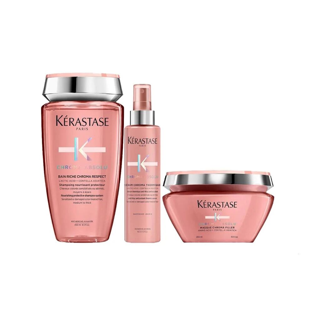 Kerastase Chroma Absolu Kit Capelli Colorati Grossi con Protettore Termico