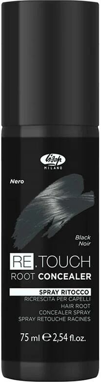 Lisap Retouch Spray Ritocco Ricrescita 75ml, Nero