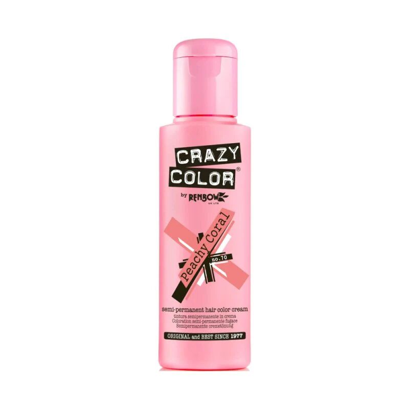 Crazy Color Colore Capelli 100ml, 70 Peachy Coral