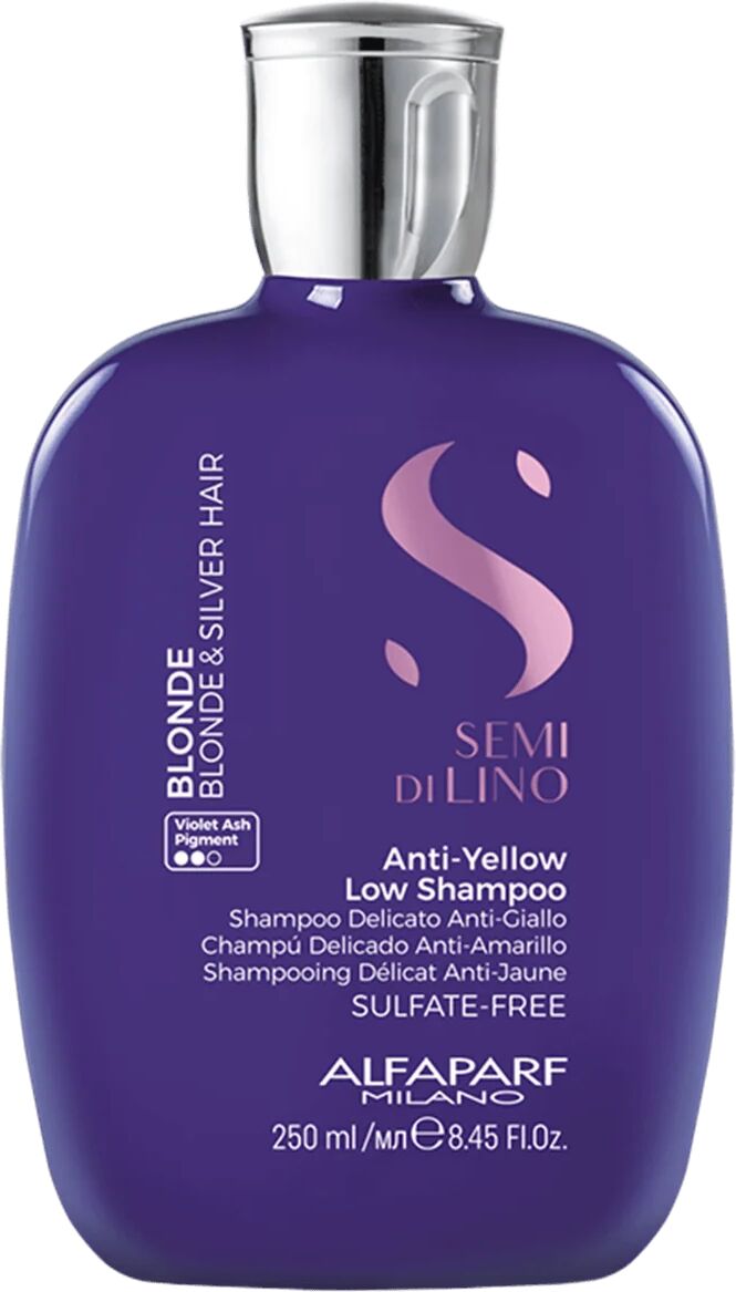 Alfaparf Milano Semi Di Lino Blonde Shampoo Anti Giallo Per Capelli Biondi E Silver 250 ml