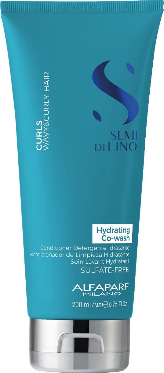 Alfaparf Milano Semi Di Lino Curls Wavy & Curly Hair Hydrating Co-Wash Conditioner Detergente Idratante Per Capelli Con Onde E Ricci 200 ml