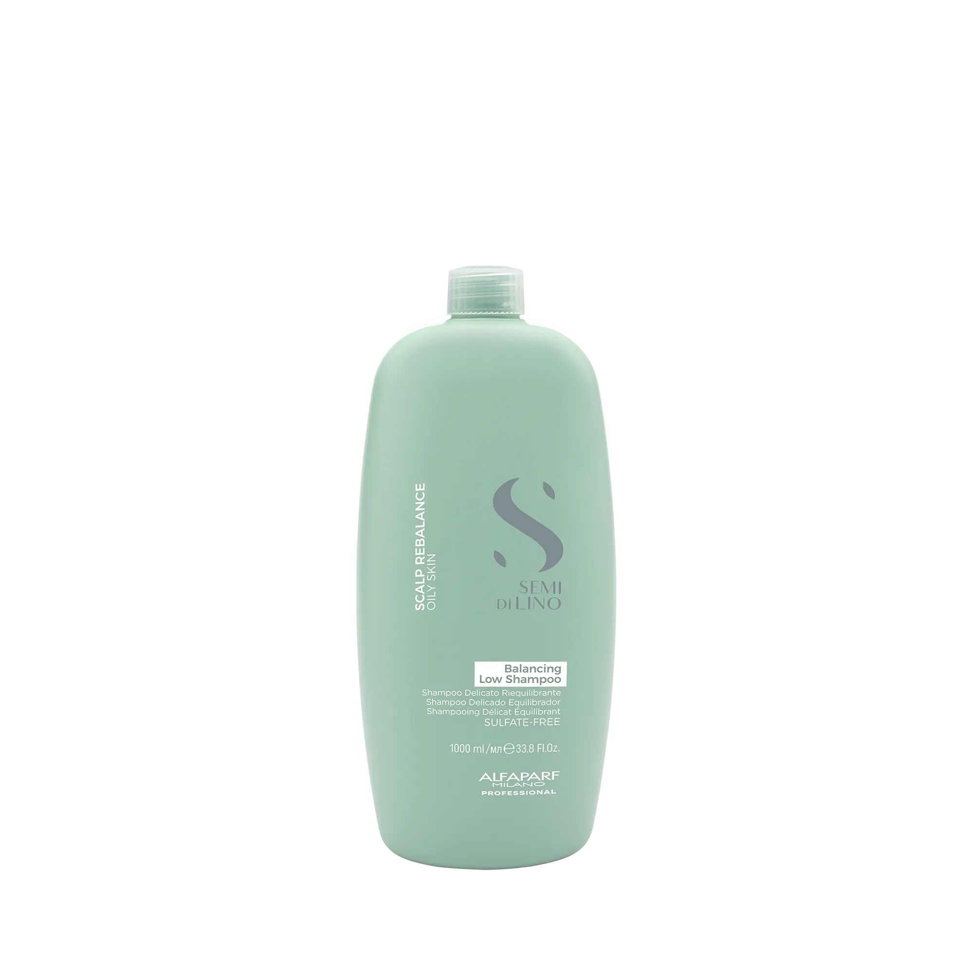 Alfaparf Milano Semi Di Lino Scalp Rebalance Oily Skin Shampoo Delicato Riequilibrante Per Cute Grassa 1000 ml