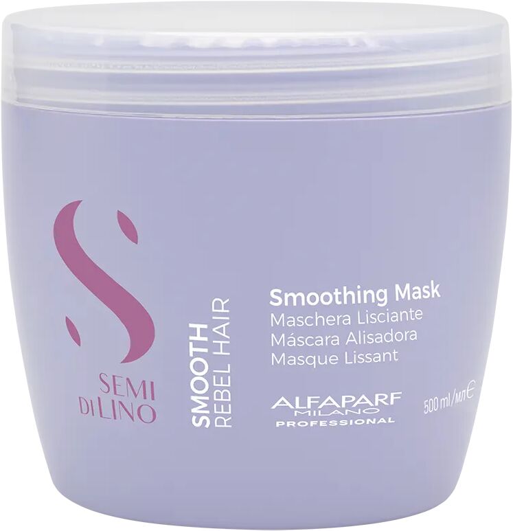 alfaparf milano semi di lino smooth maschera lisciante per capelli ribelli 500 ml