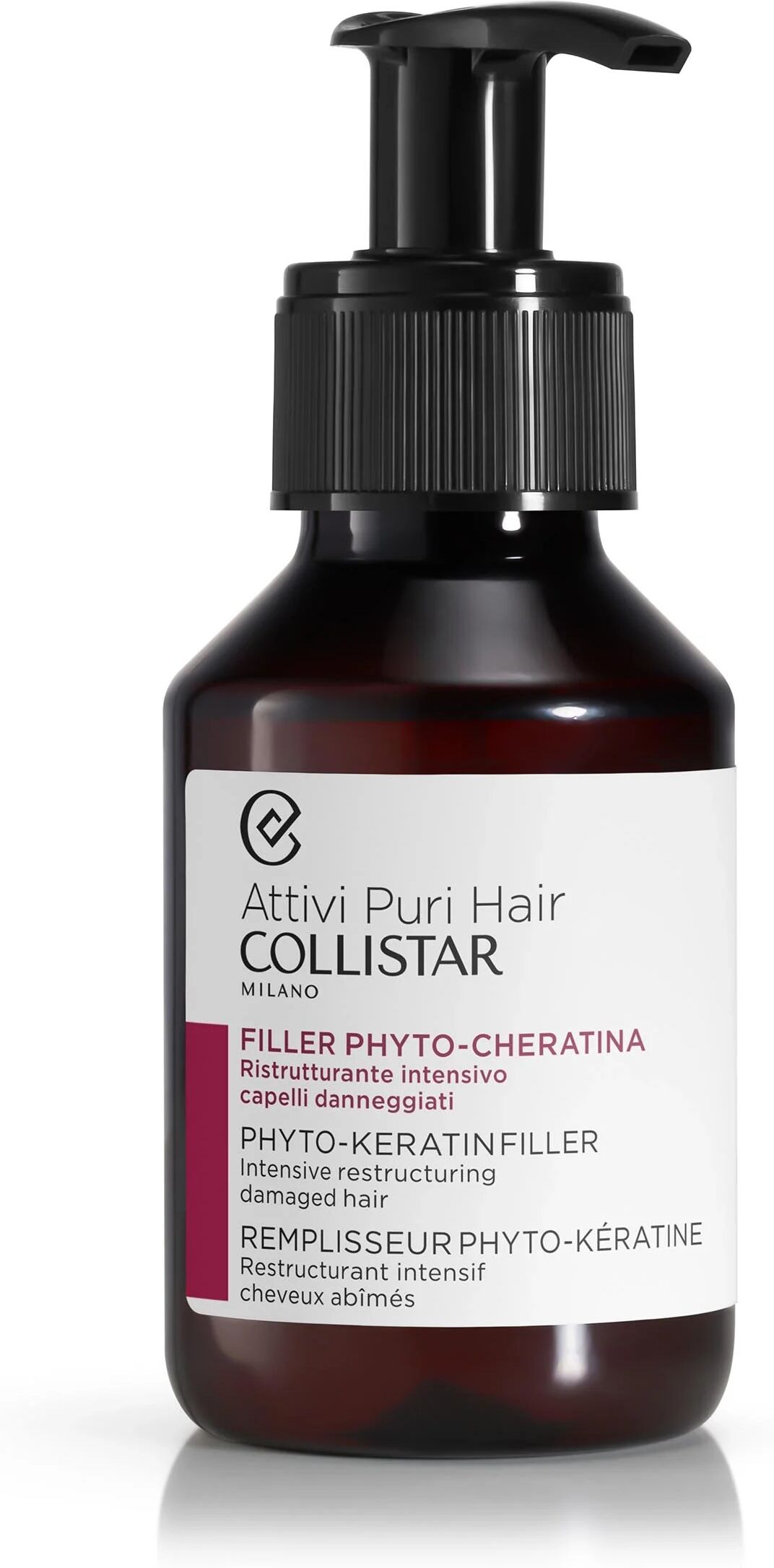 Collistar Attivi Puri Filler Phyto Cheratina Ristrutturante Intensivo Per Capelli Danneggiati 100 ml