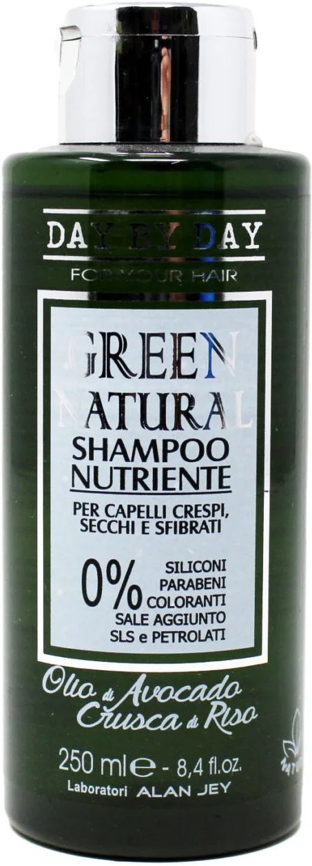 Day By Day Green Natural Shampoo Nutriente Per Capelli Secchi E Sfibrati 250 ml