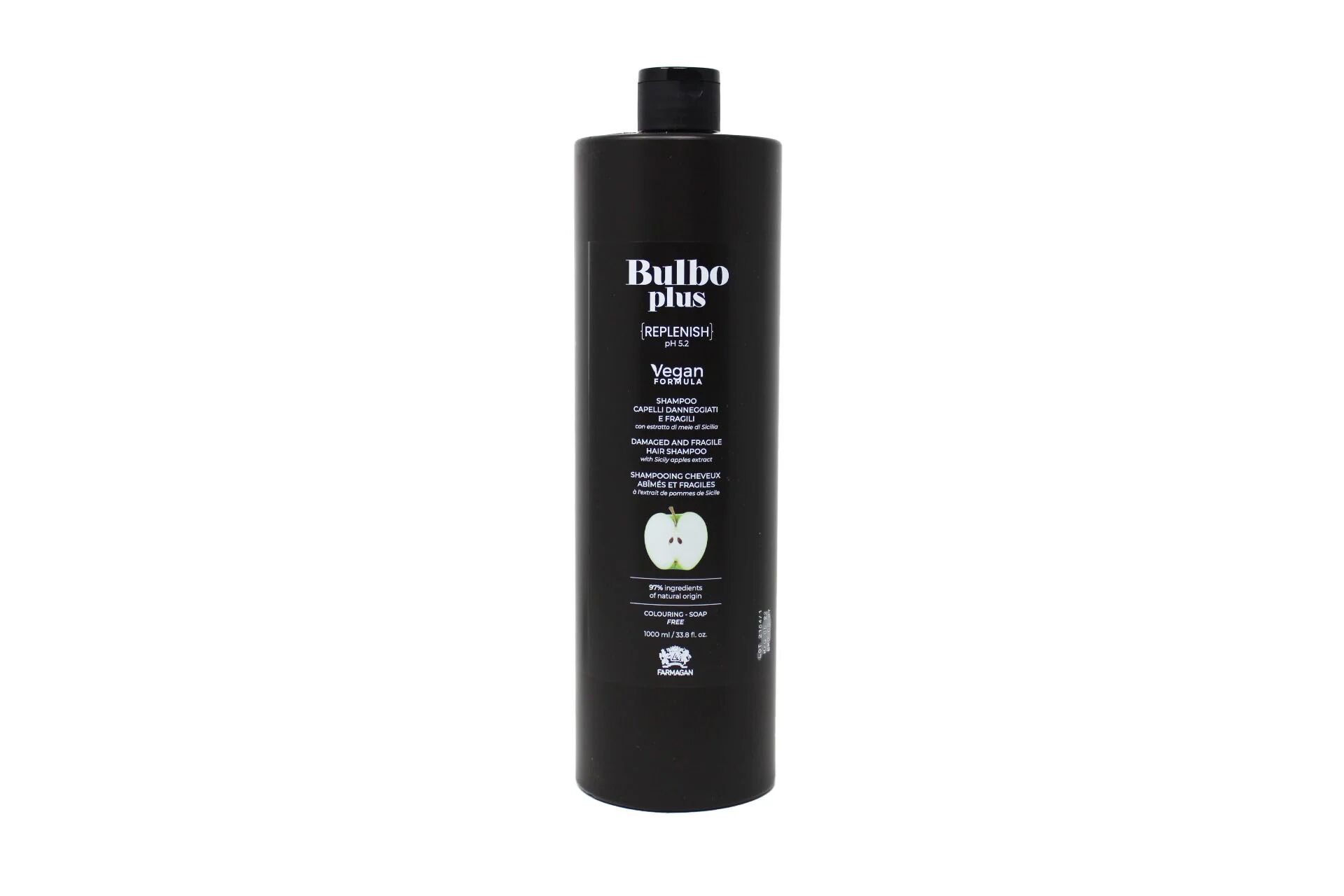 Farmagan Bulbo Plus Formula Vegan Replenish Shampoo Per Capelli Danneggiati E Fragili 1000 ml
