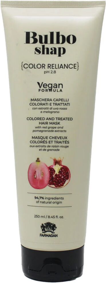 Farmagan Bulbo Shap Formula Vegan Color Reliance Maschera Per Capelli Colorati E Trattati 250 ml