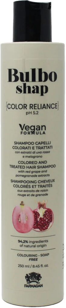 Farmagan Bulbo Shap Formula Vegan Color Reliance Shampoo Per Capelli Colorati E Trattati 250 ml