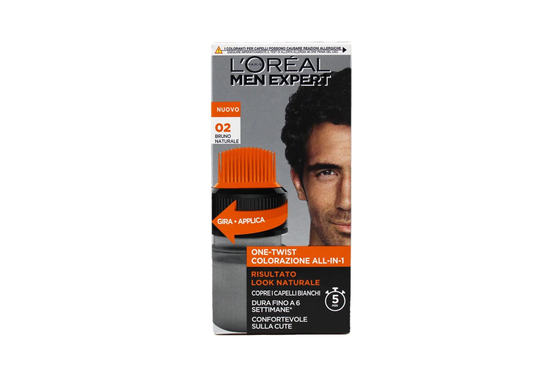 L'Oreal L'Oréal Men Expert One Twist Colorazione All In 1 Per Capelli 02 Bruno Naturale