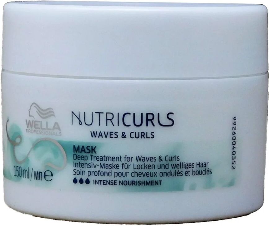 Wella Nutri Curls Waves &amp; Curls Maschera Per Capelli Ricci 150 ml