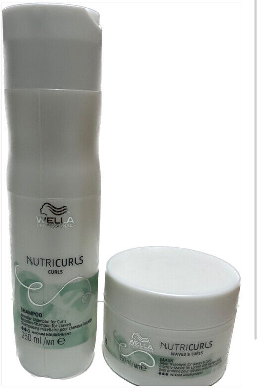 Shampoo Wella Nutricurls 250 Ml Piu' Maschera Wella  150 Ml Nutricurls