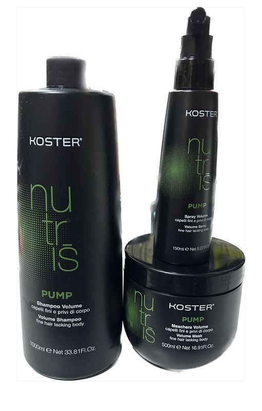 Kit Volume Koster Con Shampoo Lt Maschera 500 Ml E Spray Volume 150 Ml