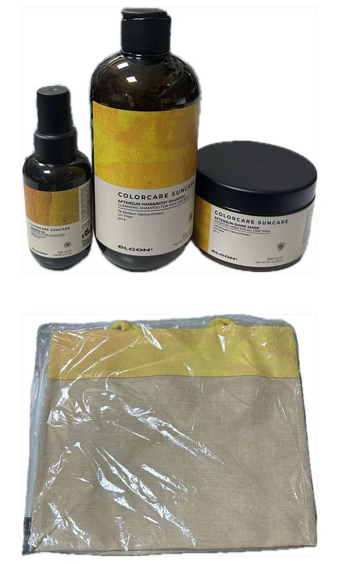 Kit Mare Con Shampoo Elgon Aftersun Hair&body; 500 Ml Maschera 300 Ml E Olio Hair E Body In Omaggio Borsa Mare Elgon