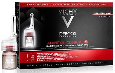 Vichy (l'oreal italia spa) VICHY DERCOS AMINEXIL INTENSIVE 5 UOMO TRATTAMENTO ANTI-CADUTA MULTI-AZIONE 21 FIALE