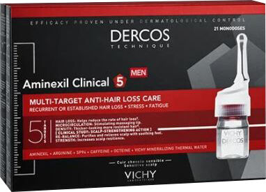 Vichy (l'oreal italia spa) VICHY DERCOS AMINEXIL INTENSIVE 5 UOMO TRATTAMENTO ANTI-CADUTA MULTI-AZIONE 42 FIALE