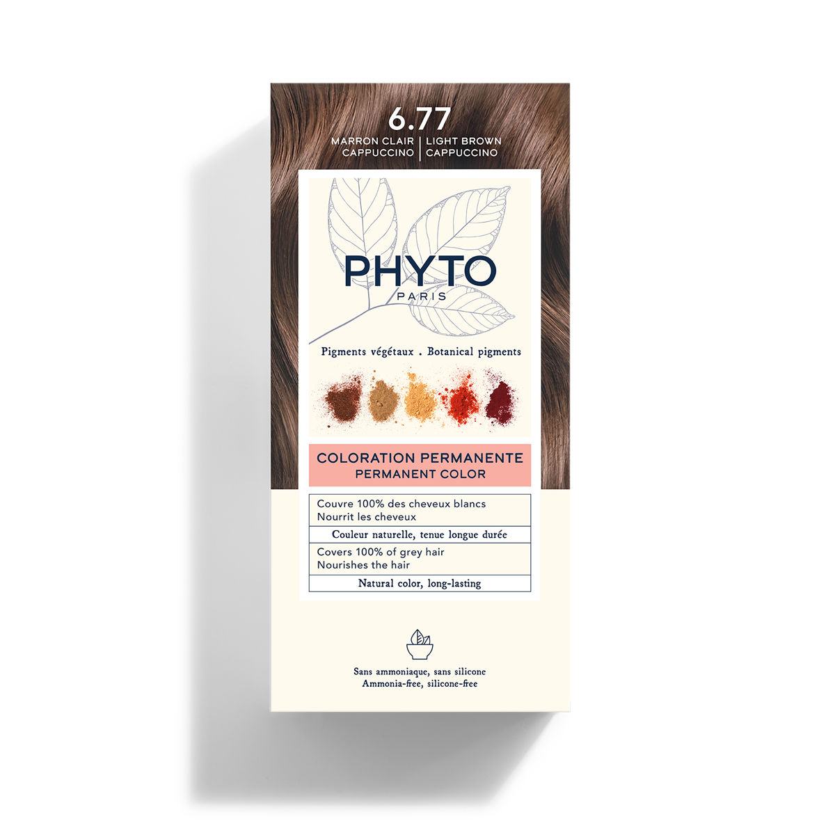 Phyto Phytocolor Kit Colorazione Capelli 6.77 Marrone Chiaro Cappuccino